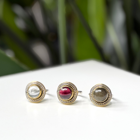 Silver925×Brass design ring 22