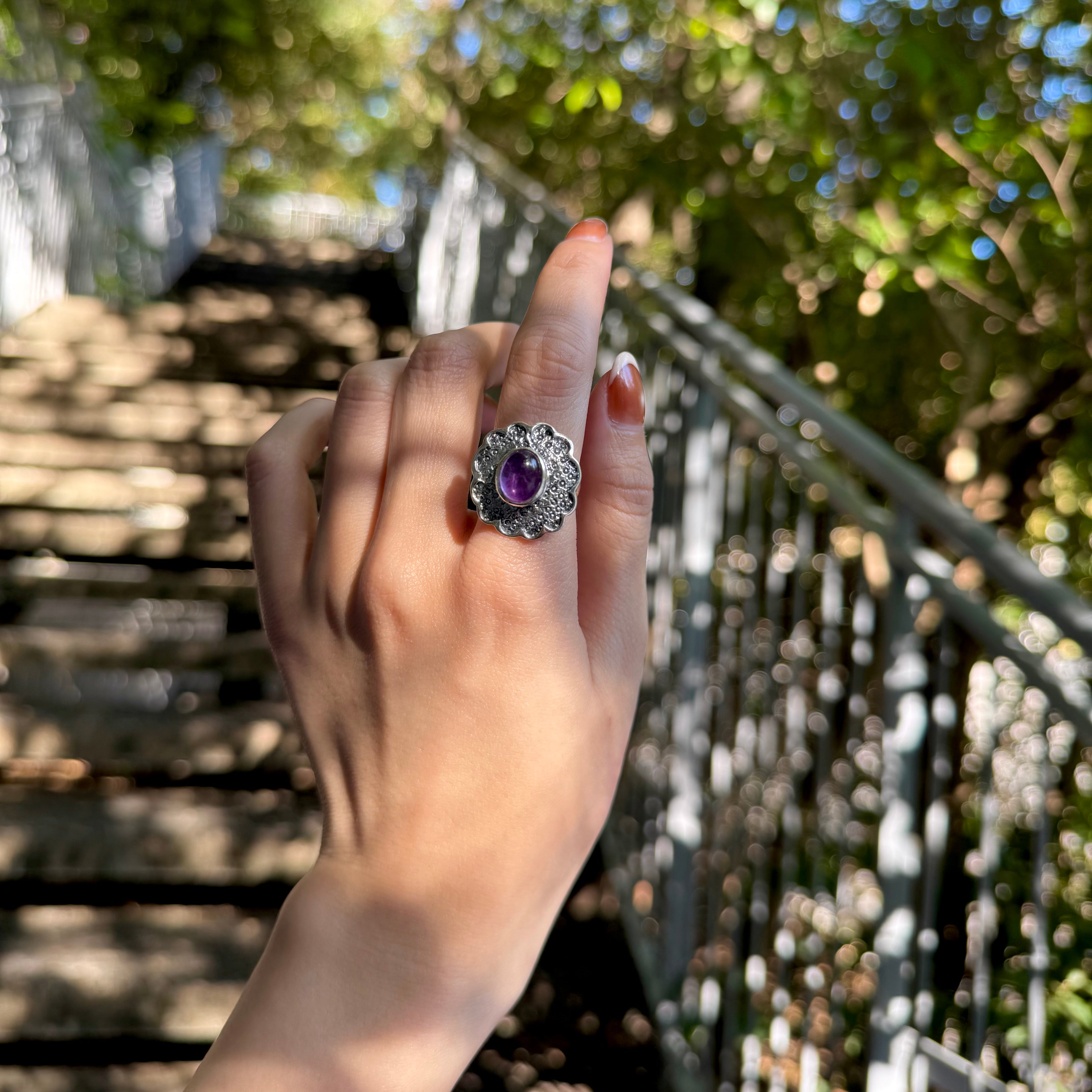 ビジュマム　bijumam シルバー925 アメジスト Silver925 design ring 83 – Biju mam