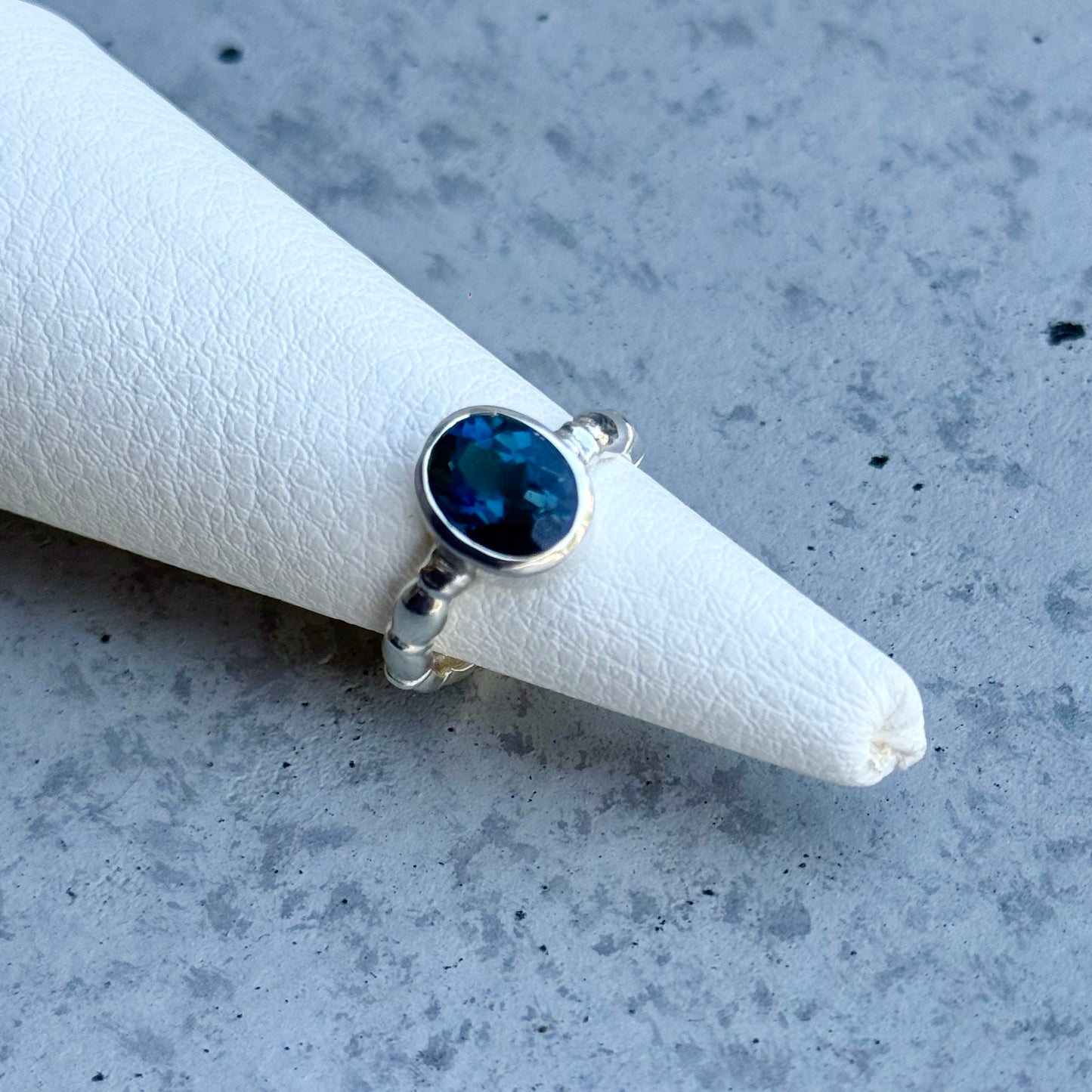 London Blue topaz ring