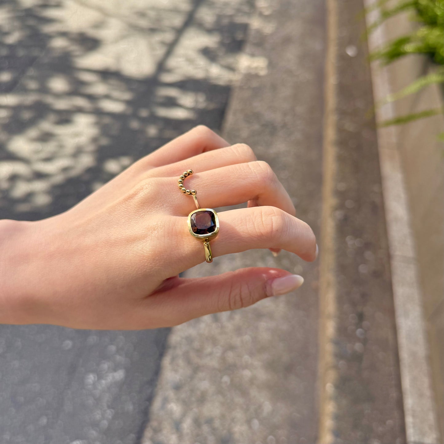 Brass square ring