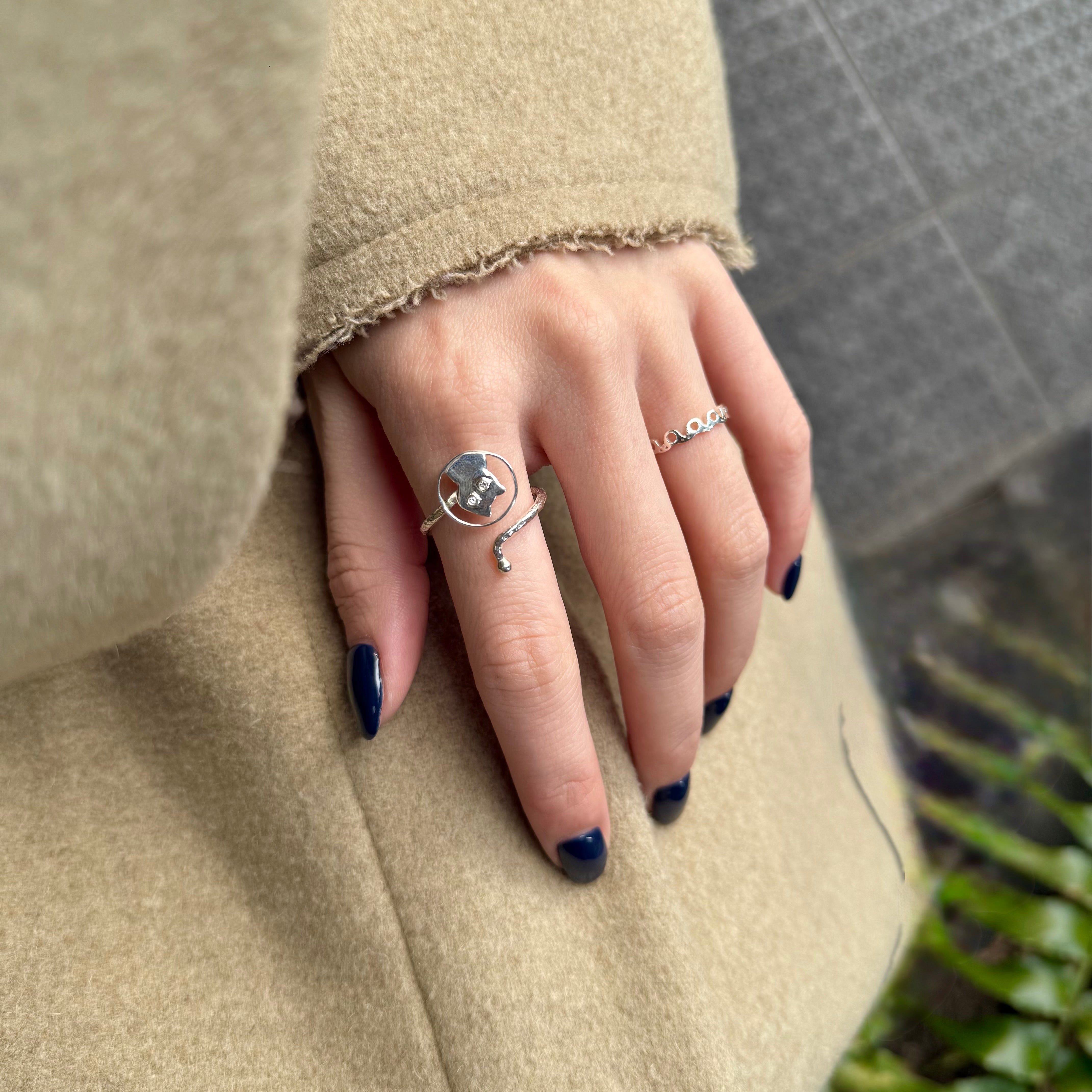 Cat design ring 2 – Biju mam