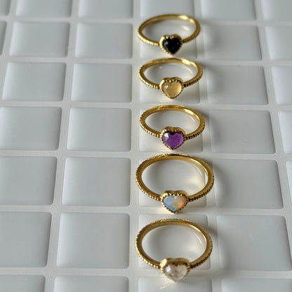 Brass Heart ring 1