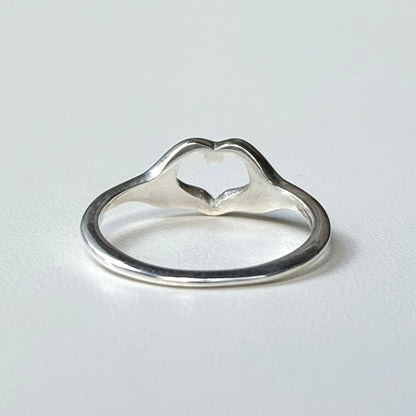 Heart plain ring 72