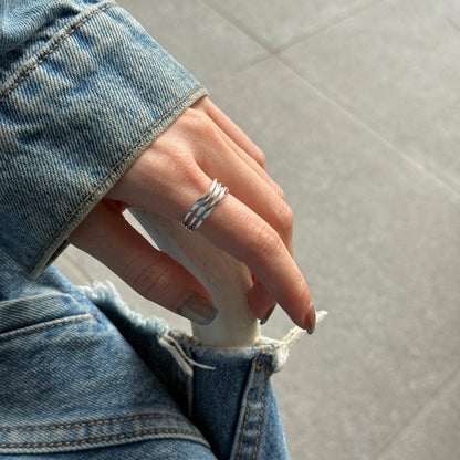 Silver925 plain ring 8