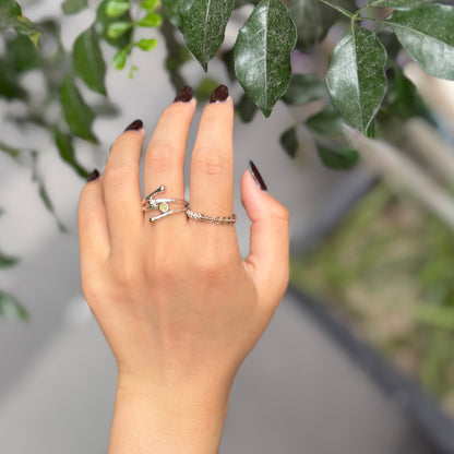 Silver925×brass design ring 20
