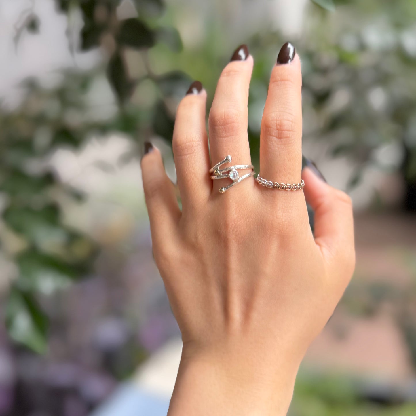 Silver925×brass design ring 20