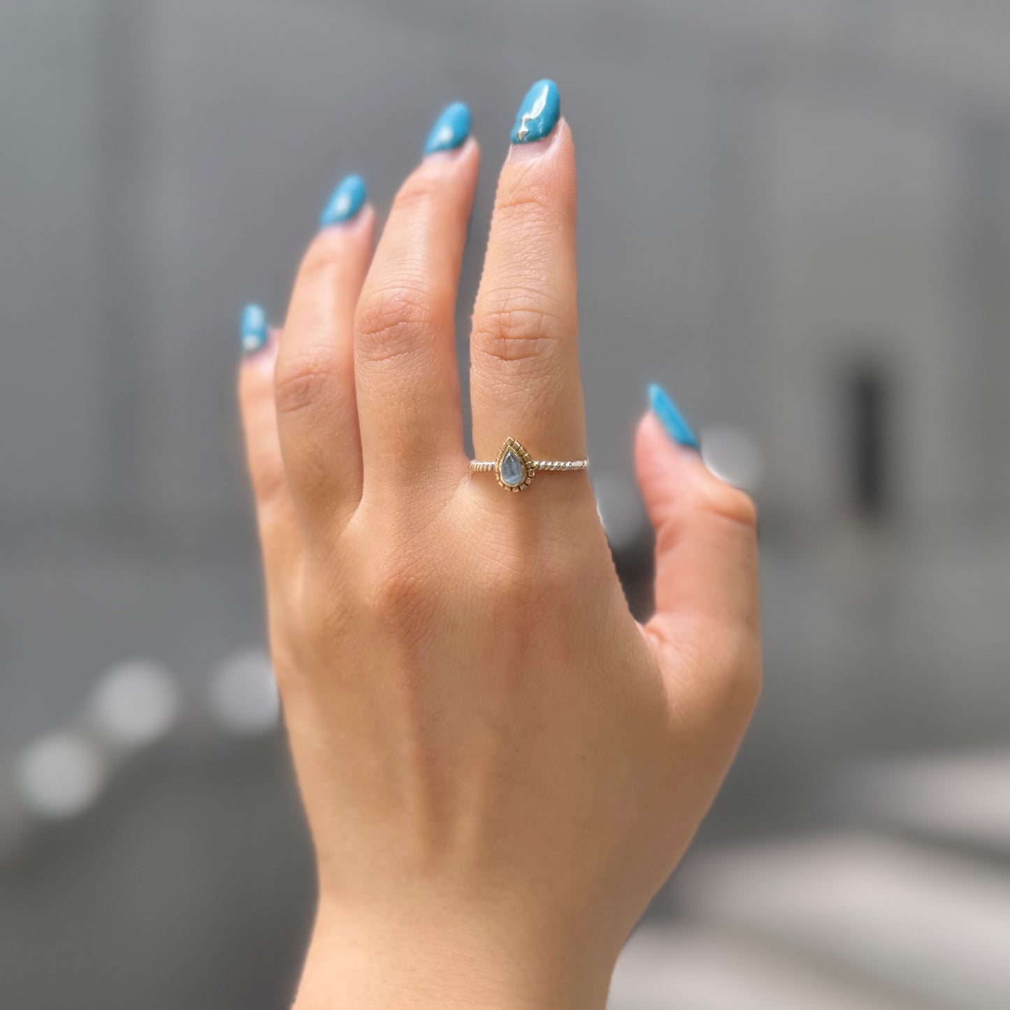 Silver925×Brass petit ring 4