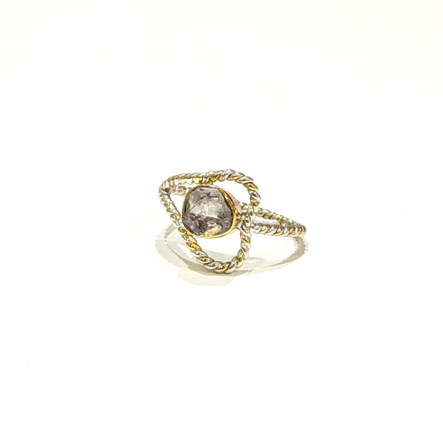 Herkimer diamond ring 13