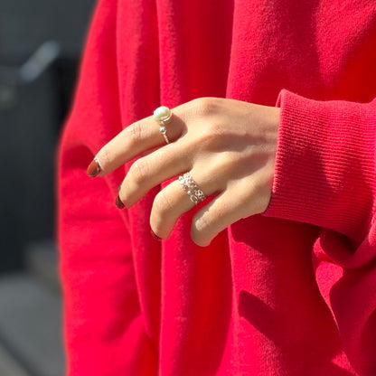 Silver925 design ring 132