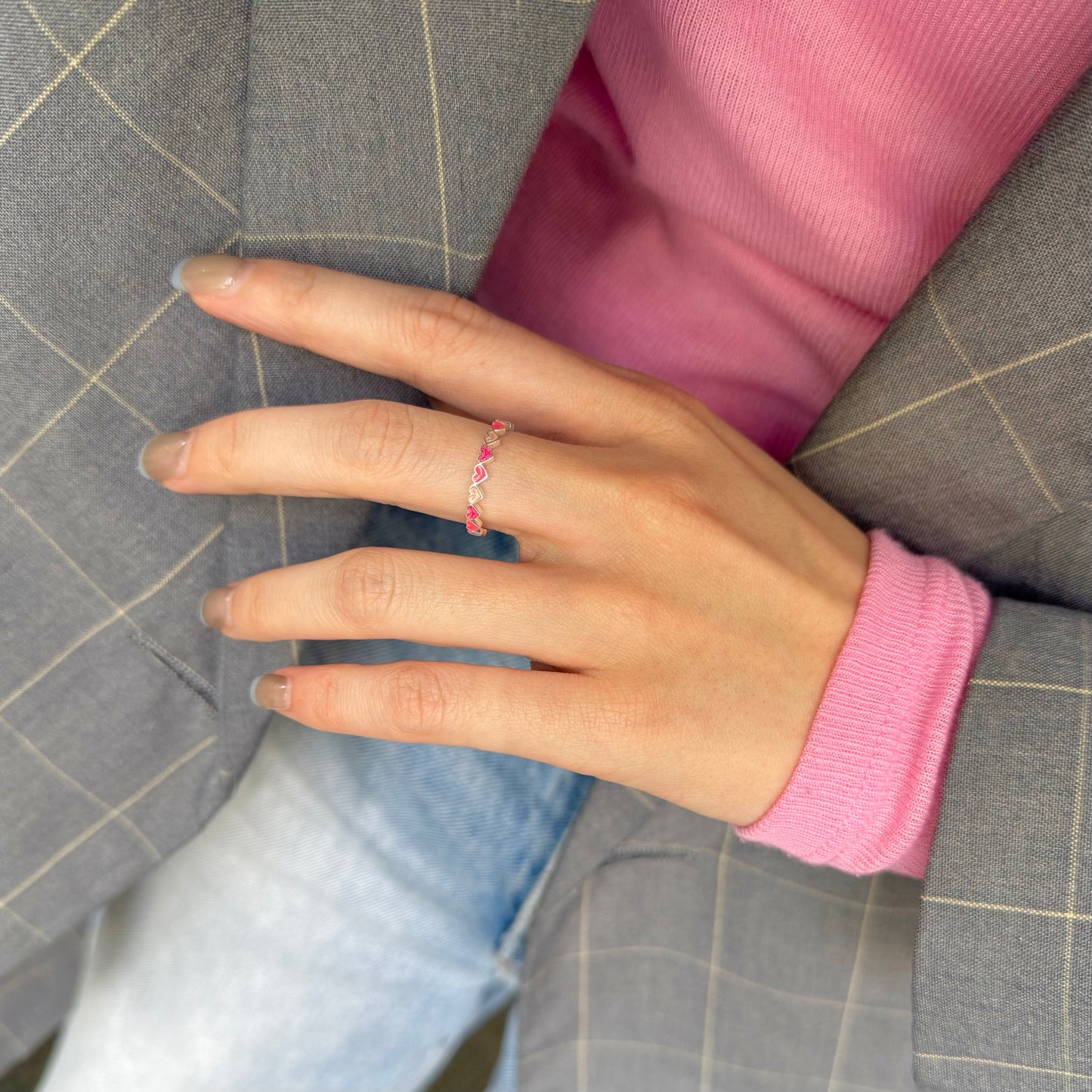 〈名古屋限定〉Heart enamel ring