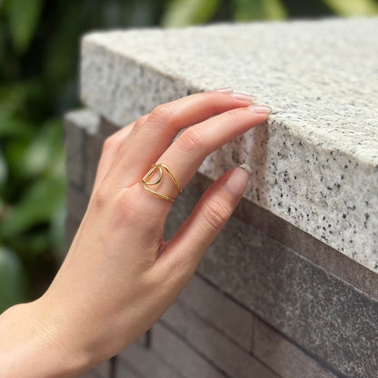 Brass plain ring 22