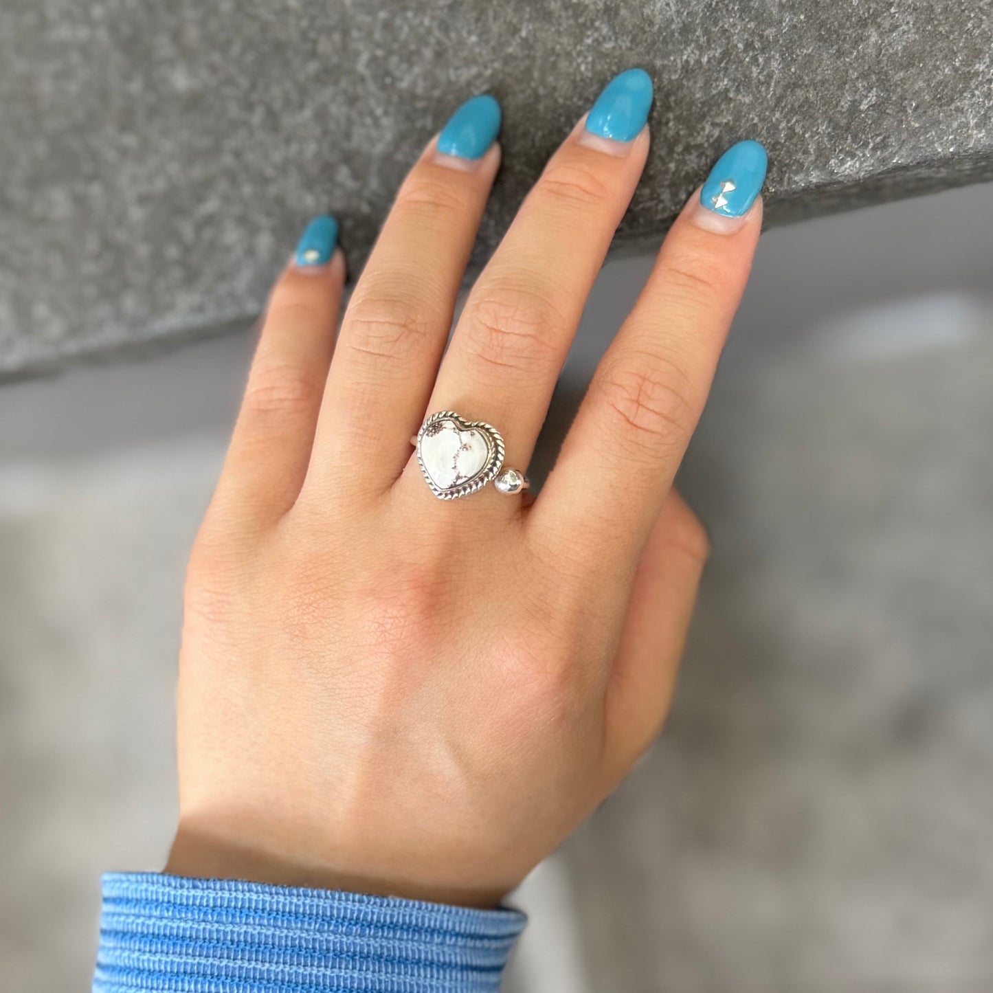 Heart design ring 7