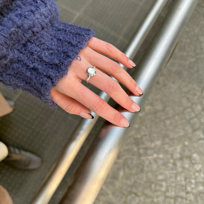 Silver925 1stone ring 4