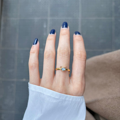 Brass Cat design ring 2