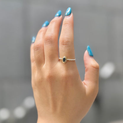 Silver925×Brass petit ring 3