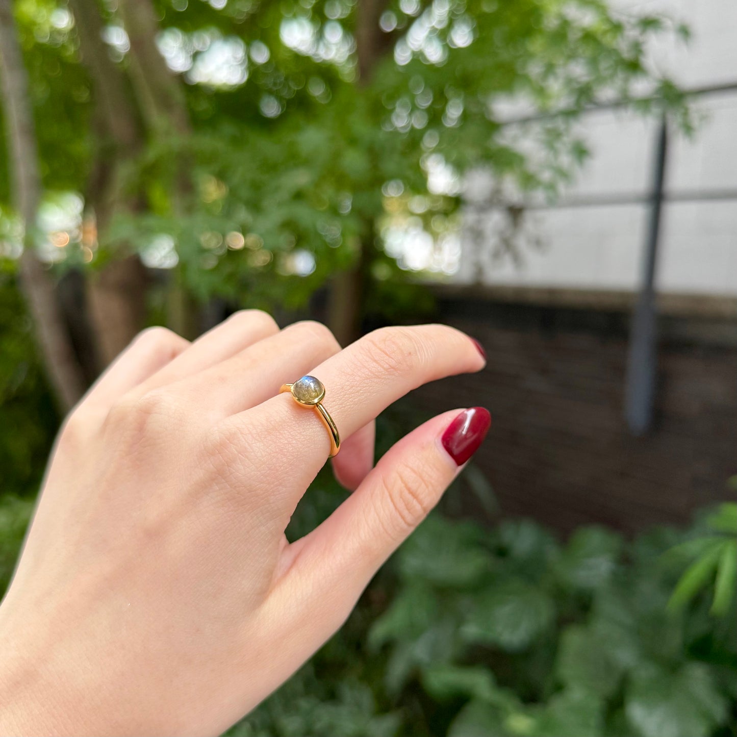 Brass 1stone ring