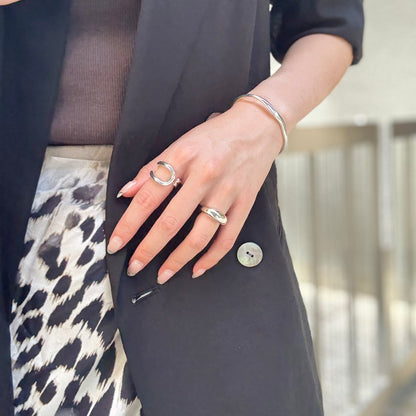 Silver925 plain ring 50