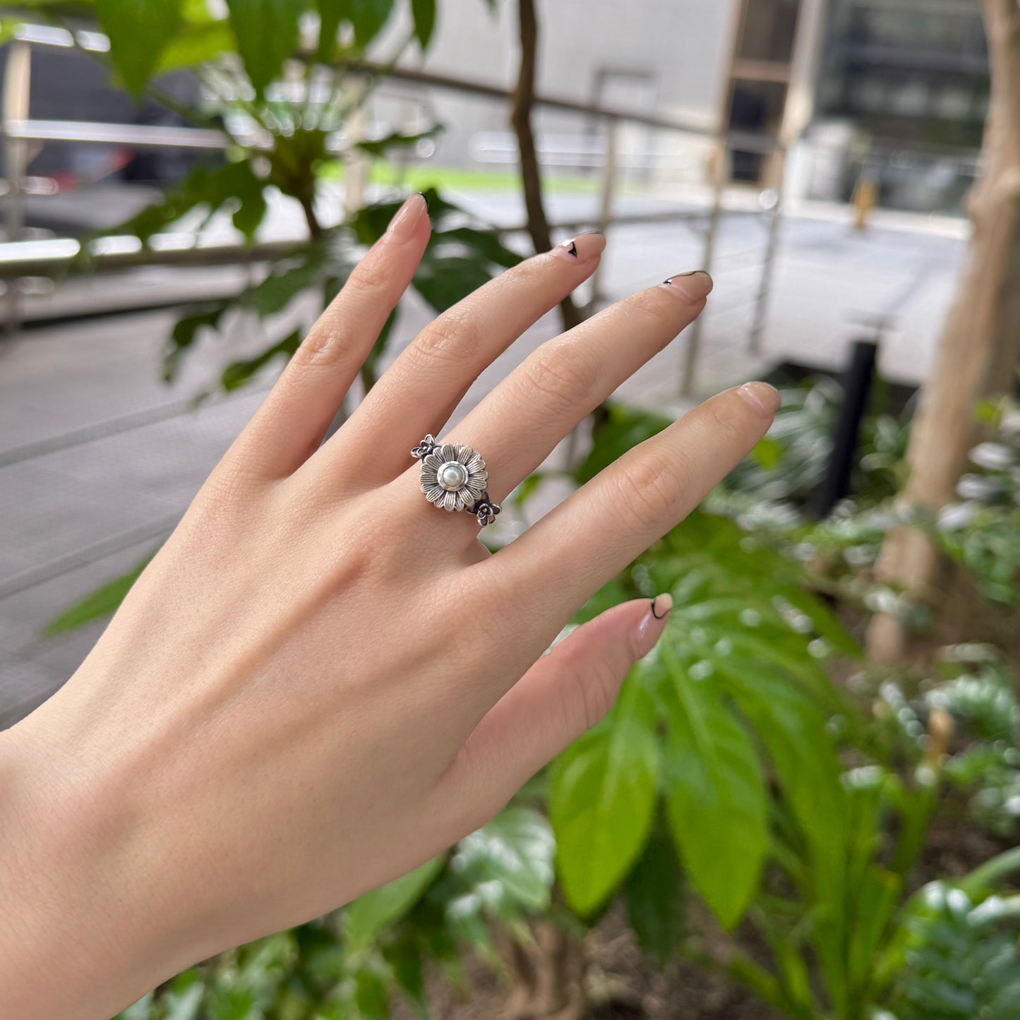 Flower design ring 11