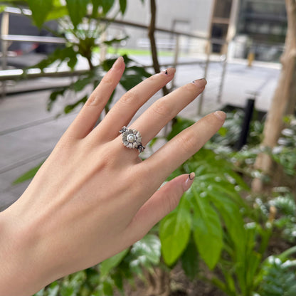 Flower design ring 11