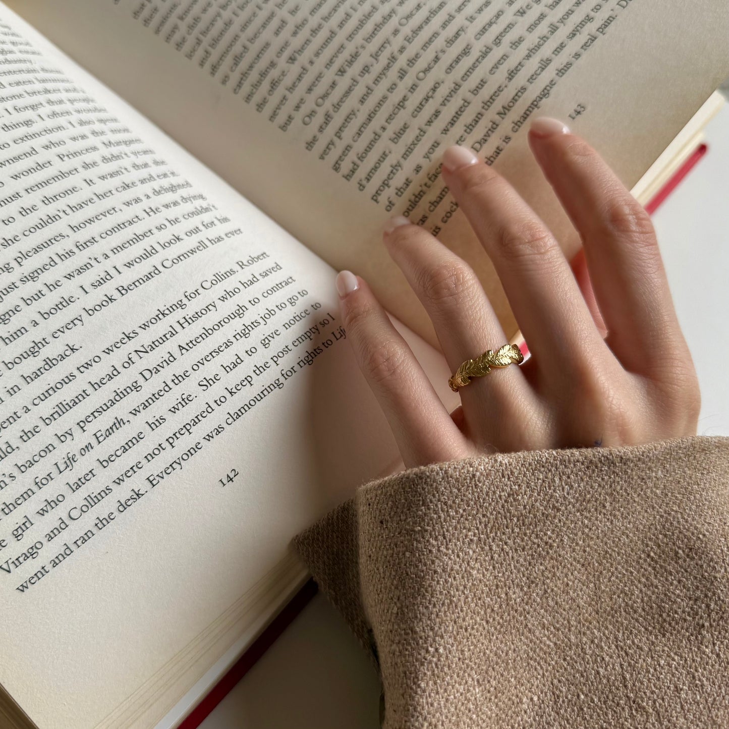 Brass plain ring 60