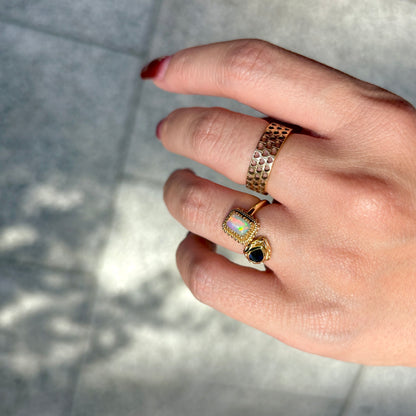 Brass Heart plain ring 6