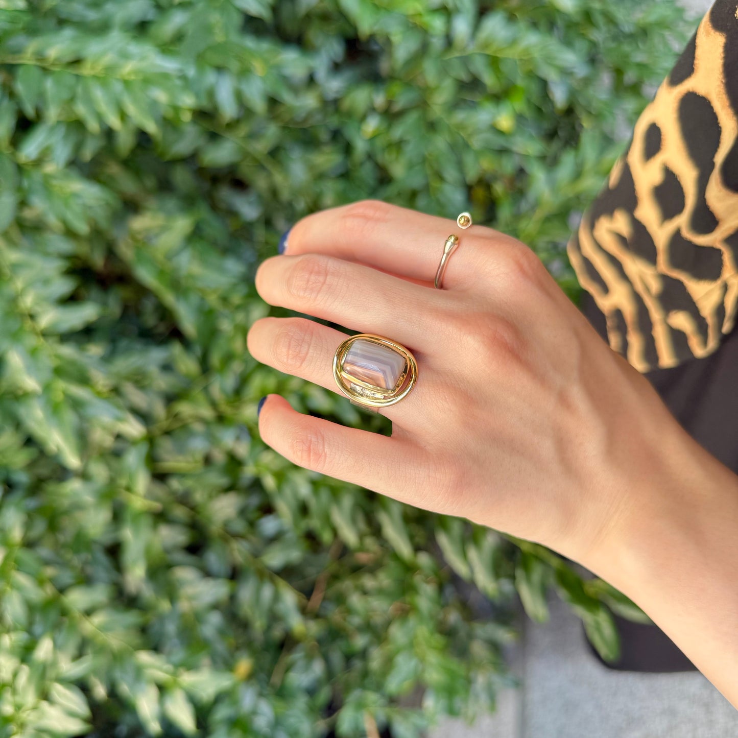 Silver925×Brass design ring 8