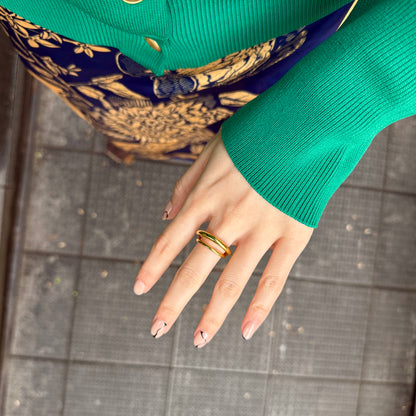 Brass plain ring 64