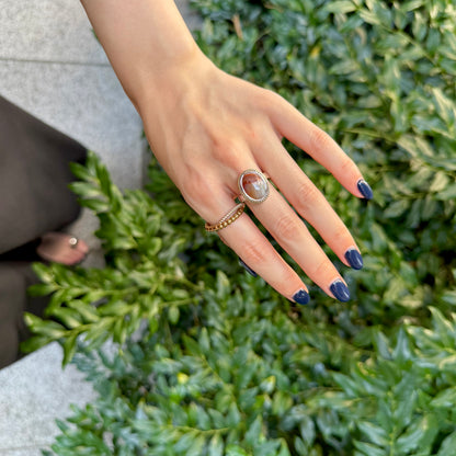 Silver925×Brass design ring 9