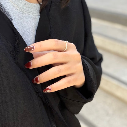 Silver925 plain ring 60