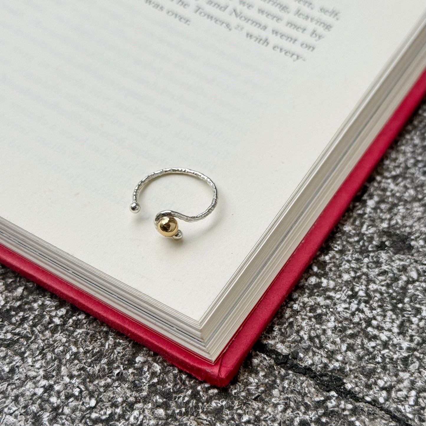 Silver925×Brass plain ring 4