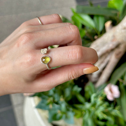 Flower design ring 13