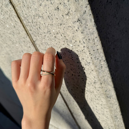 Silver925×Brass plain ring29