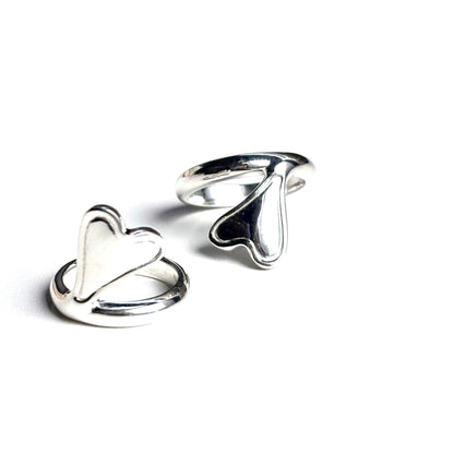 Heart plain ring 64