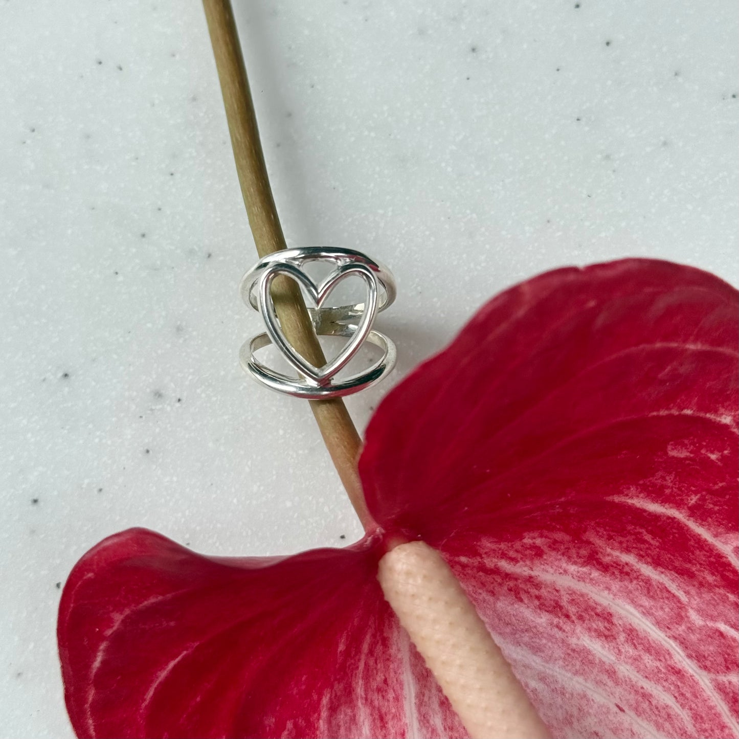 Heart plain ring 79
