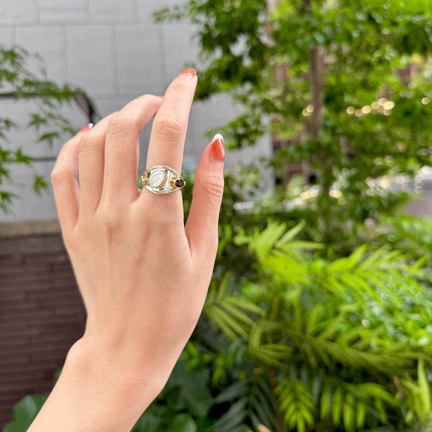 Silver925×Brass design ring 11