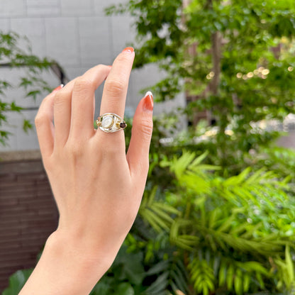 Silver925×Brass design ring 11