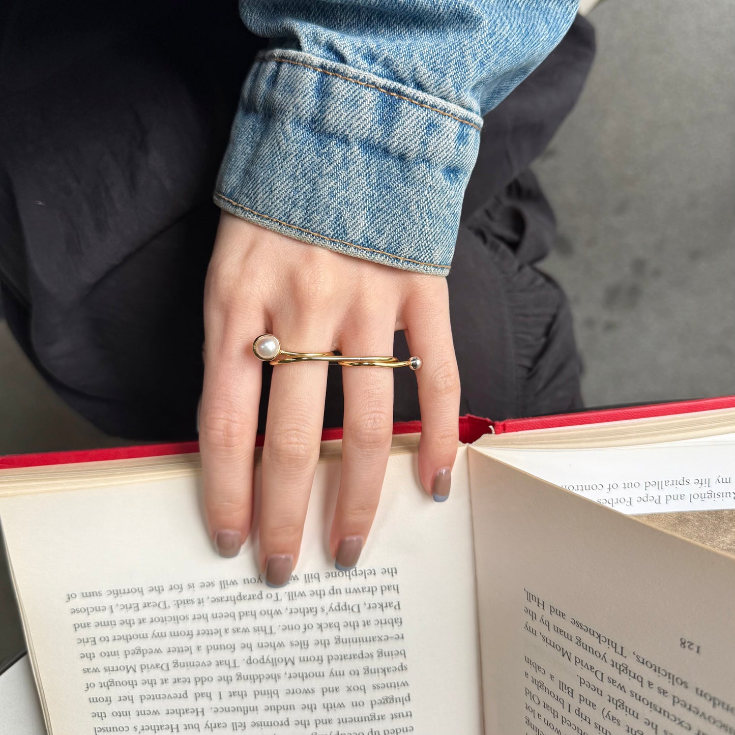 Brass 2finger ring