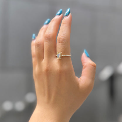 Silver925×Brass petit ring 6