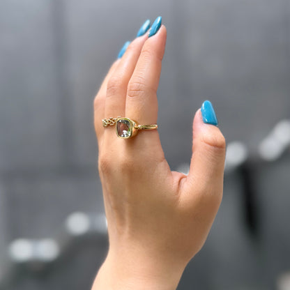 Brass design ring 15
