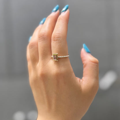 Silver925×Brass petit ring 6