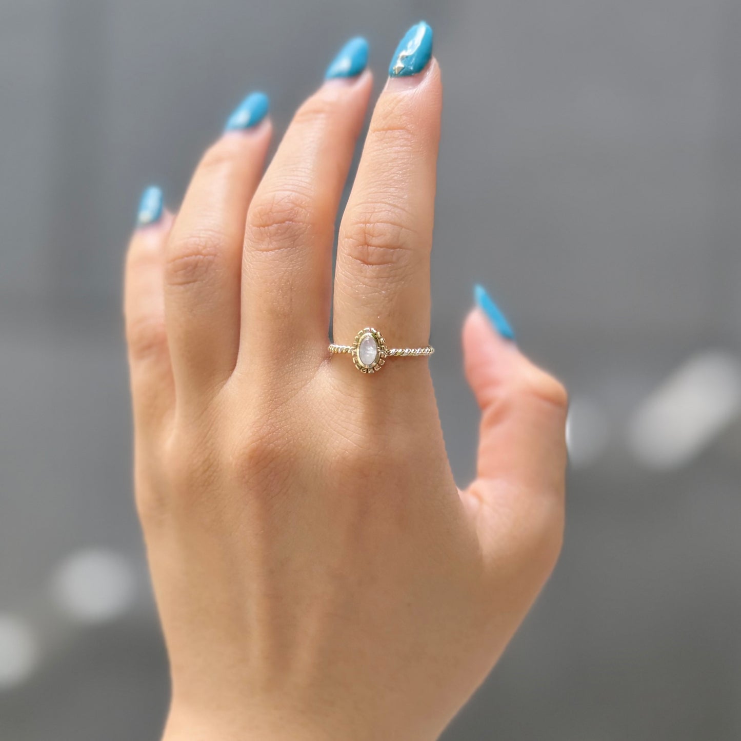 Silver925×Brass petit ring 3