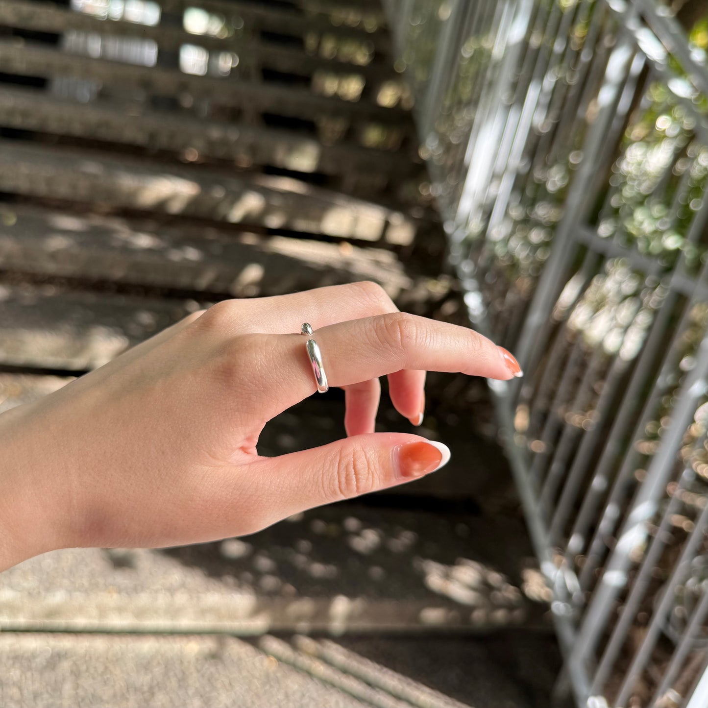 Silver925 plain ring 53