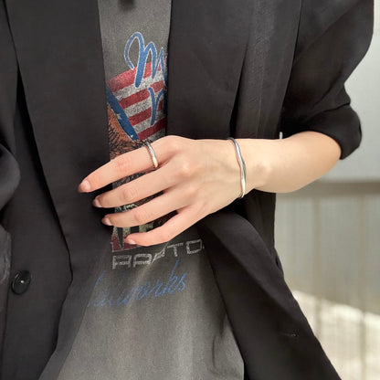 Silver925 plain ring 54