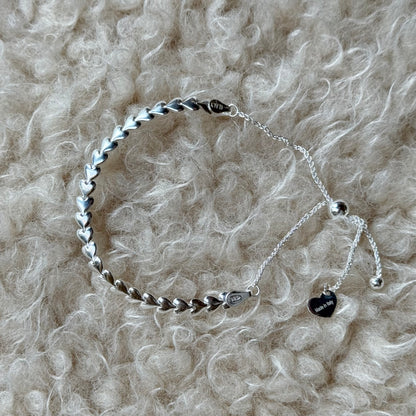 Silver925 chain  bracelet〈Heart〉