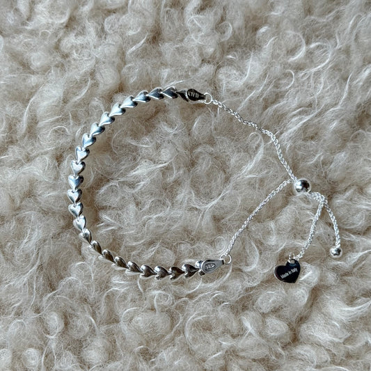 Silver925 chain  bracelet〈Heart〉