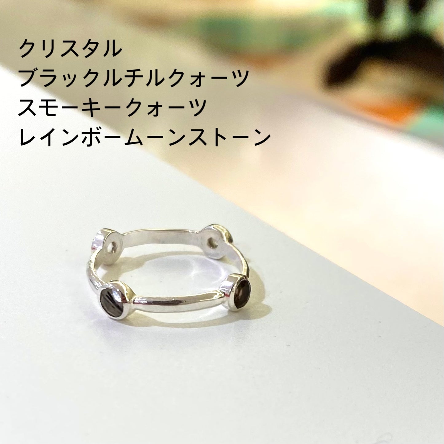 Silver925 4stone ring 3