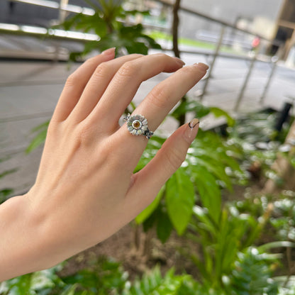 Flower design ring 11