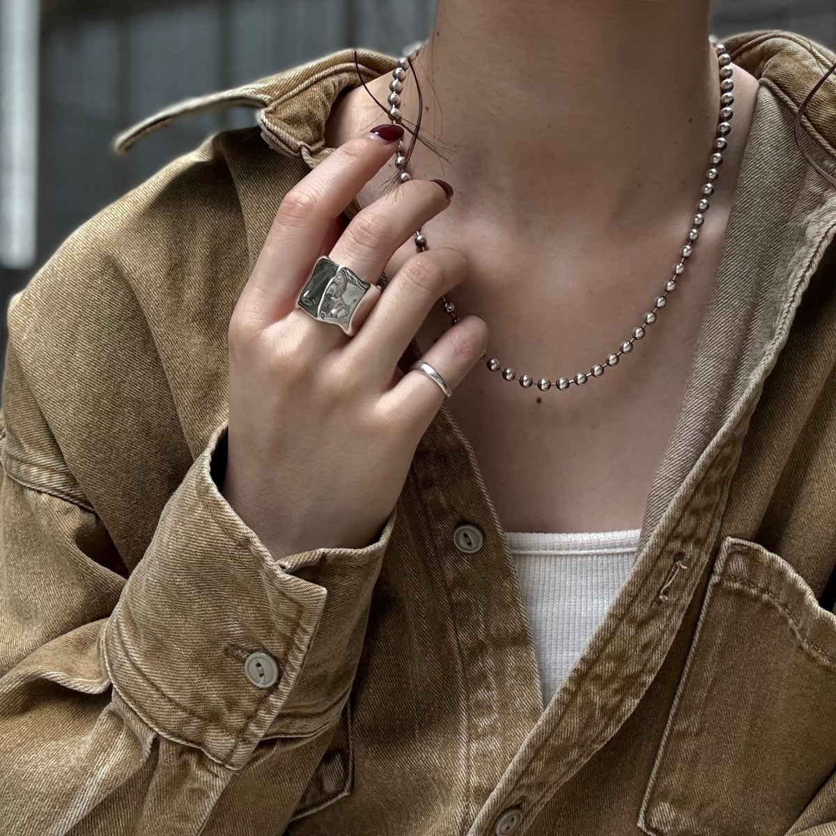 〈渋谷限定〉Silver925 plain ring 2