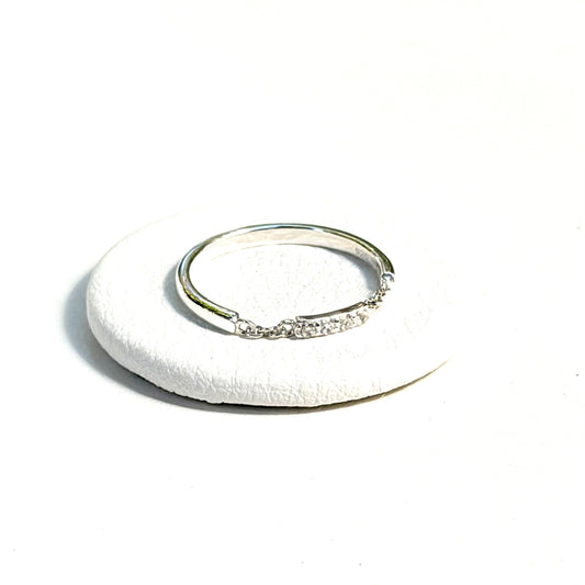 〈オンライン先行再入荷〉White topaz ring 1
