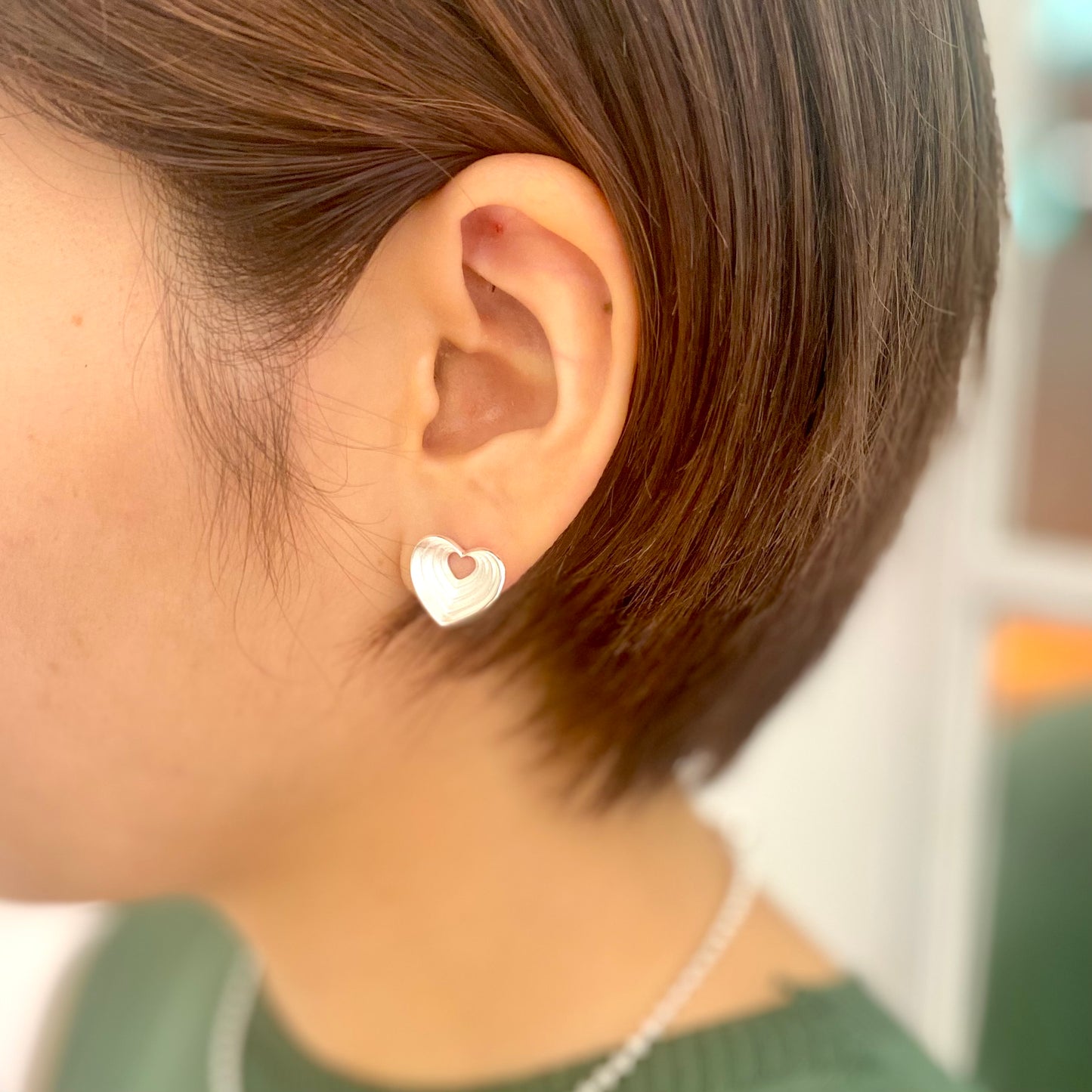 Heart plain pierce